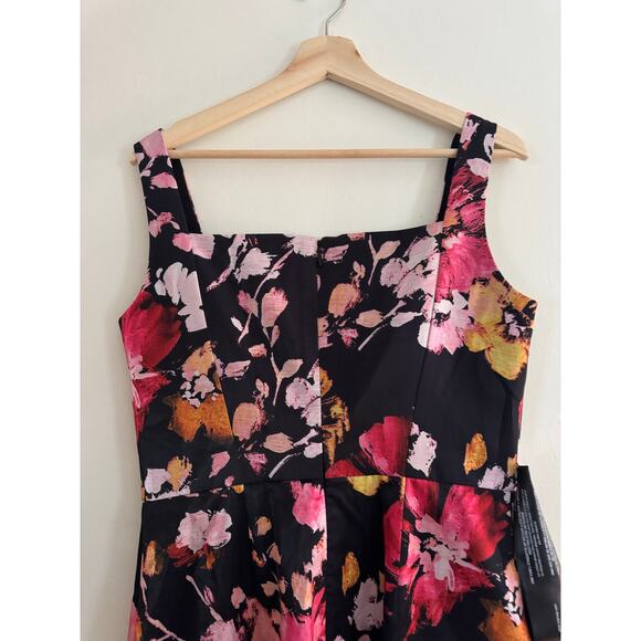 KAY UNGER Nicole Column Gown in Saffron Black Size 10 - Picture 8 of 9